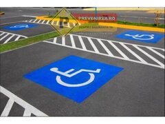 Marcaje pentru locuri de parcari persoane cu dizabilitati